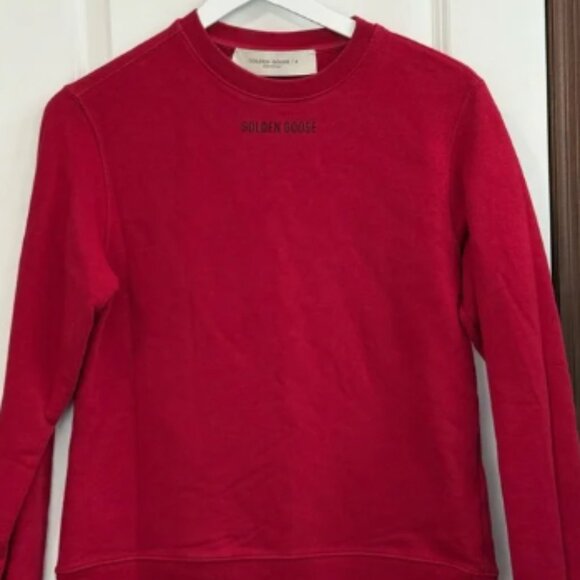 Golden Goose Oversized Sweatshirt Red Extra Small - Picture 1 of 4